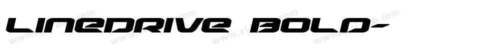 LineDrive Bold字体转换